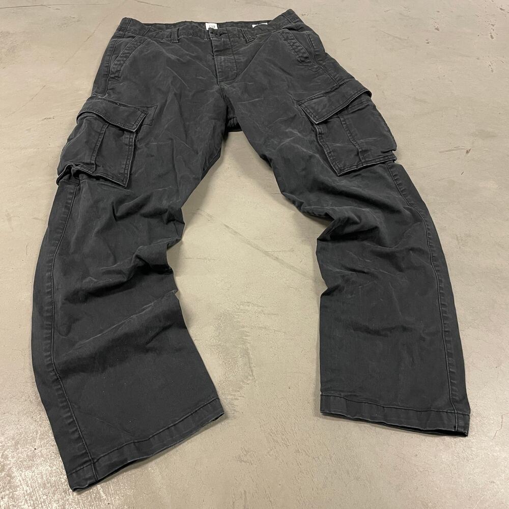 vintage gap black cargo pants 32x30